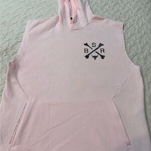 Under Armour Project Rock Pink Sleeveless Hoodie